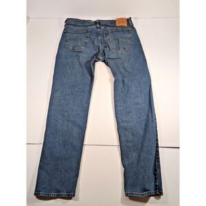 Levis 505 Jeans Mens 36x34 Blue Straight Leg Denim Medium Wash Classic Fit‎
